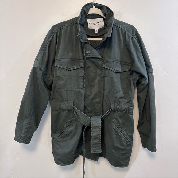 ATHLET Derek Lam 10C Greenwich Jacket Size Small Jasper Green Coat New - Picture 8 of 9